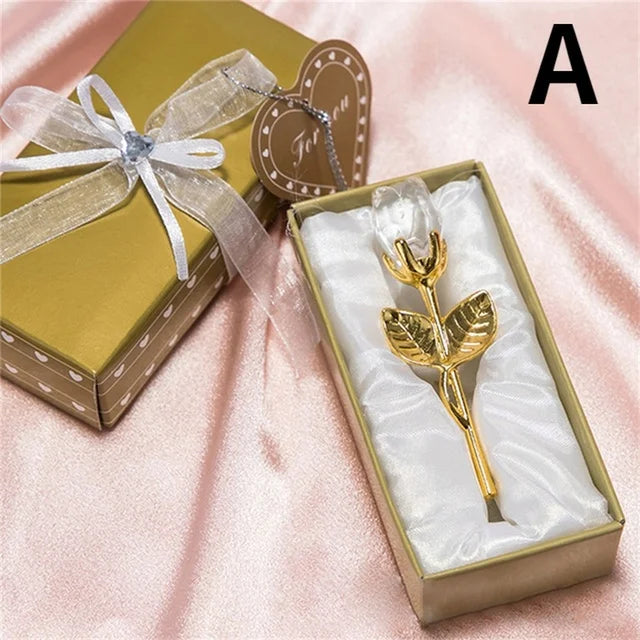 Rose en Cristal 6 Couleurs – Cadeau Amour & Déco Maison