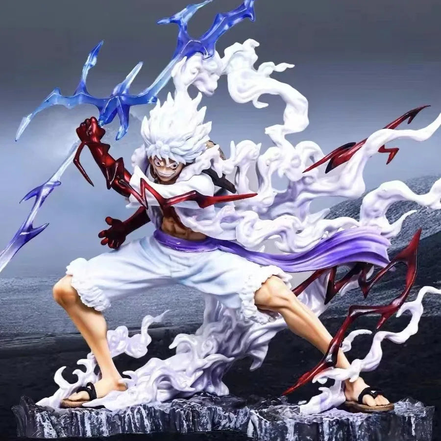 Figurine One Piece Luffy Gear 5 Nika Raiden 25 cm