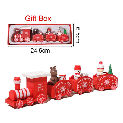 Train de Noël en bois