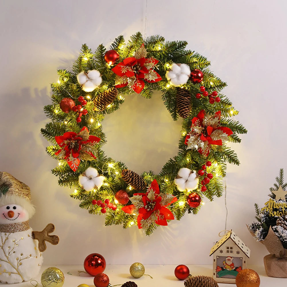 Couronne de Noël 2025 lumineuse