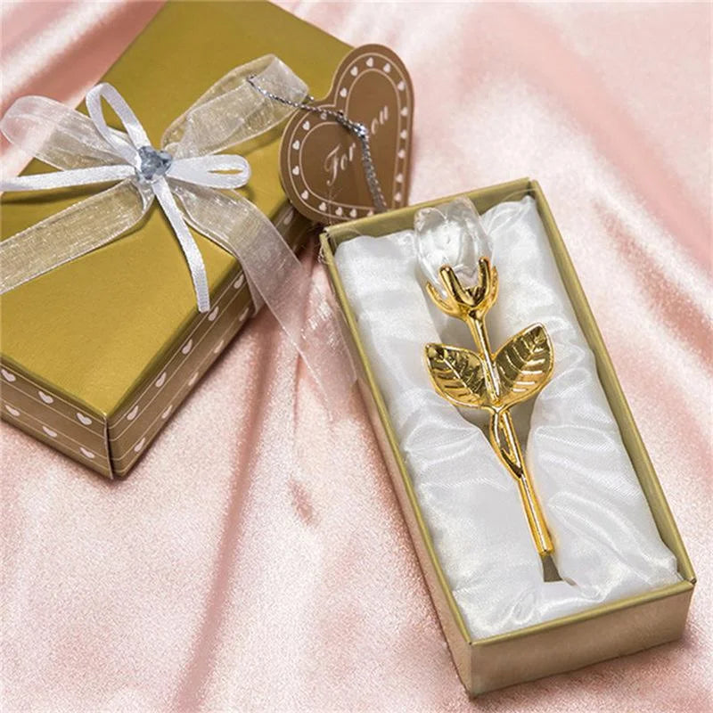 Rose en Cristal 6 Couleurs – Cadeau Amour & Déco Maison