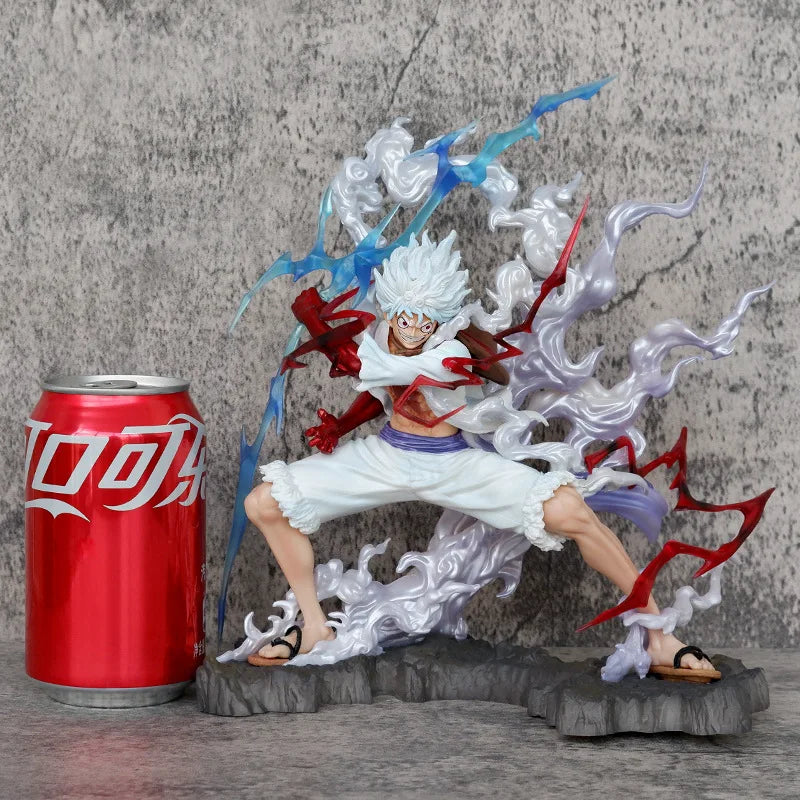 Figurine One Piece Luffy Gear 5 Nika Raiden 25 cm