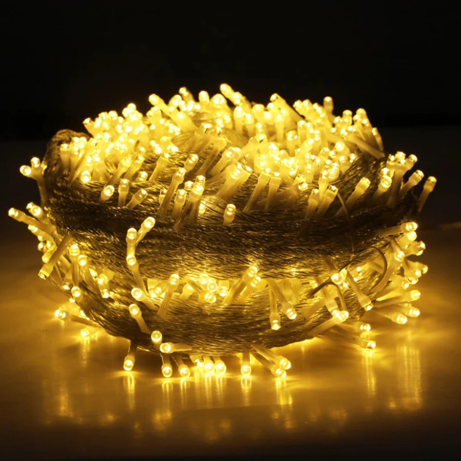Guirlande lumineuse LED 100M extérieur/intérieur Noël