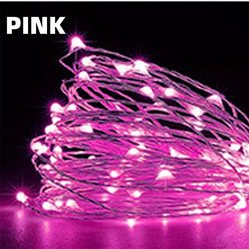 Guirlande lumineuse cuivre 20M – 200 LED féériques USB