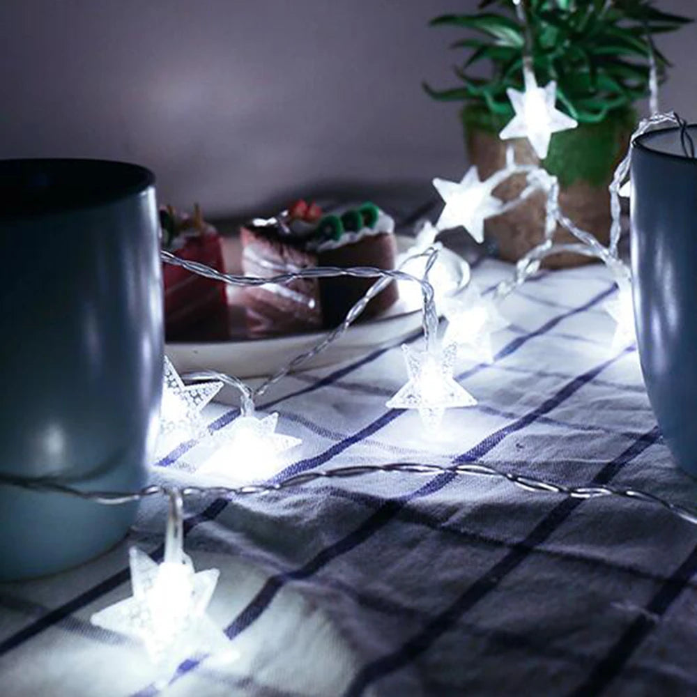 Guirlande lumineuse LED étoiles