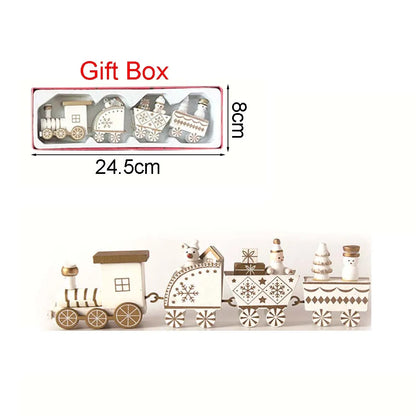 Train de Noël en bois