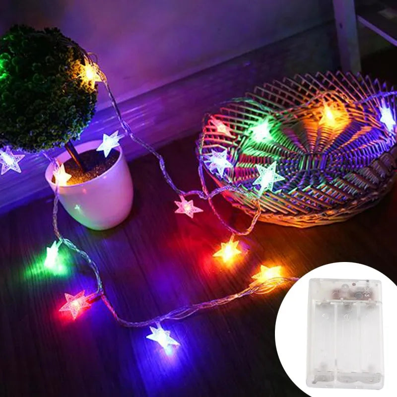 Guirlande lumineuse LED étoiles