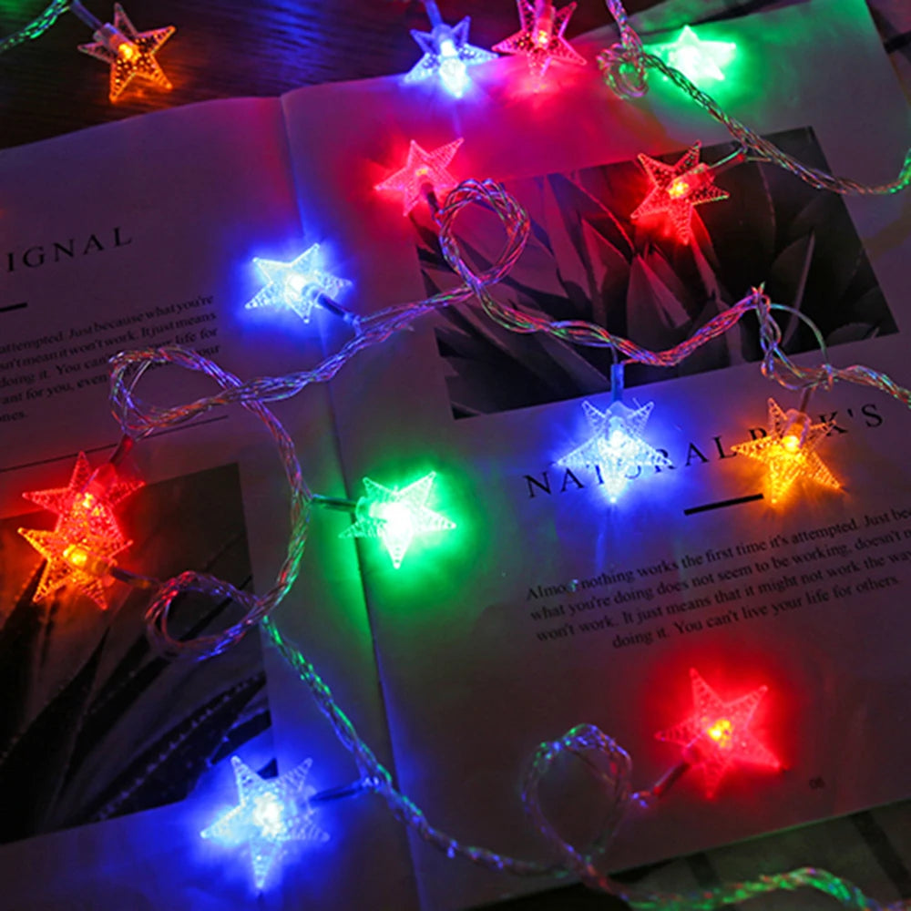 Guirlande lumineuse LED étoiles