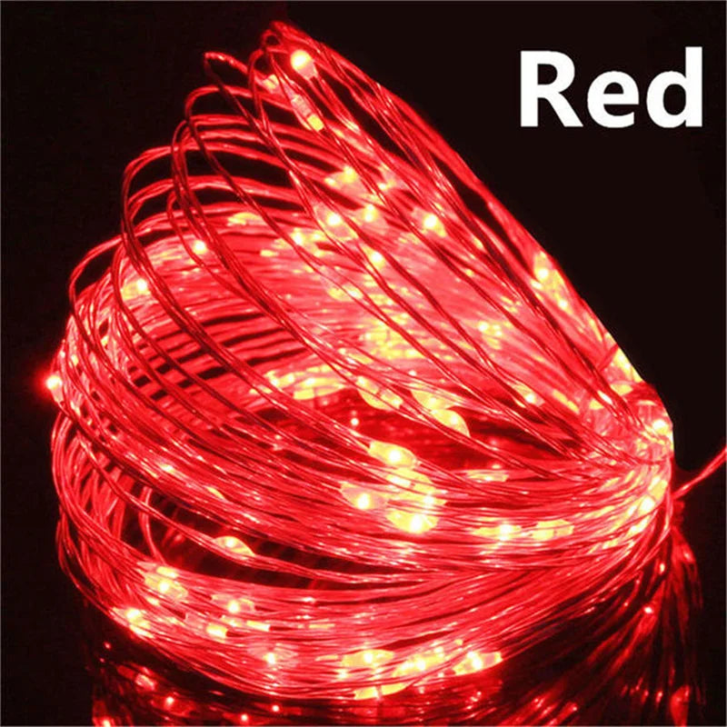 Guirlande lumineuse cuivre 20M – 200 LED féériques USB