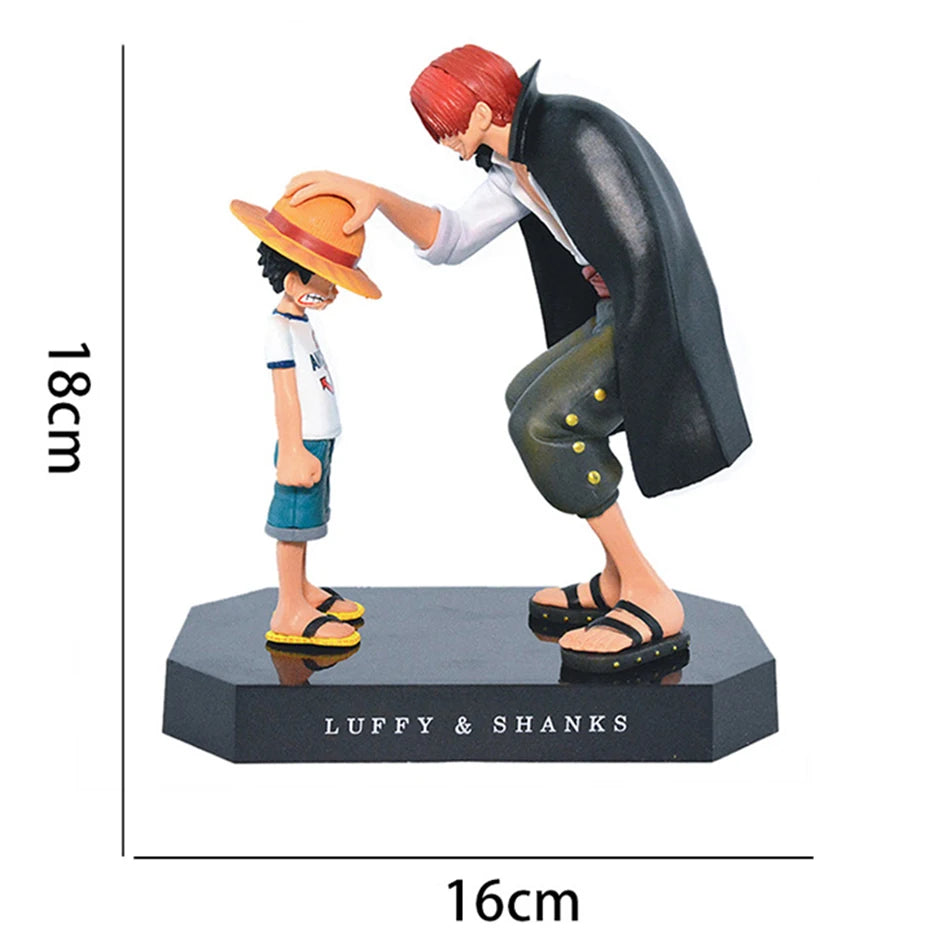 Figurine One Piece 18 cm – Shanks, Luffy