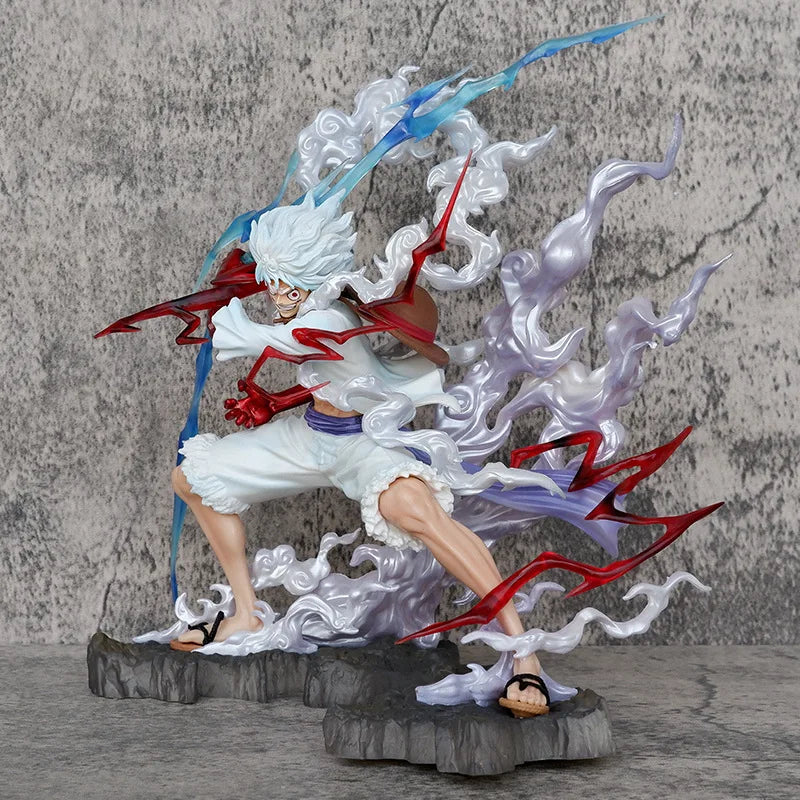 Figurine One Piece Luffy Gear 5 Nika Raiden 25 cm