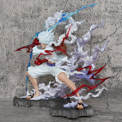 Figurine One Piece Luffy Gear 5 Nika Raiden 25 cm