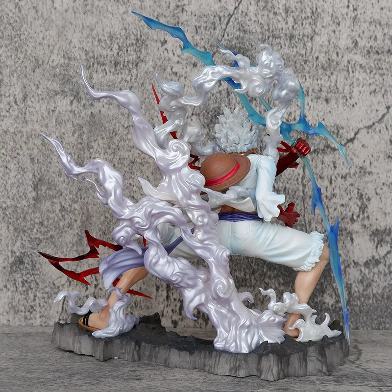Figurine One Piece Luffy Gear 5 Nika Raiden 25 cm