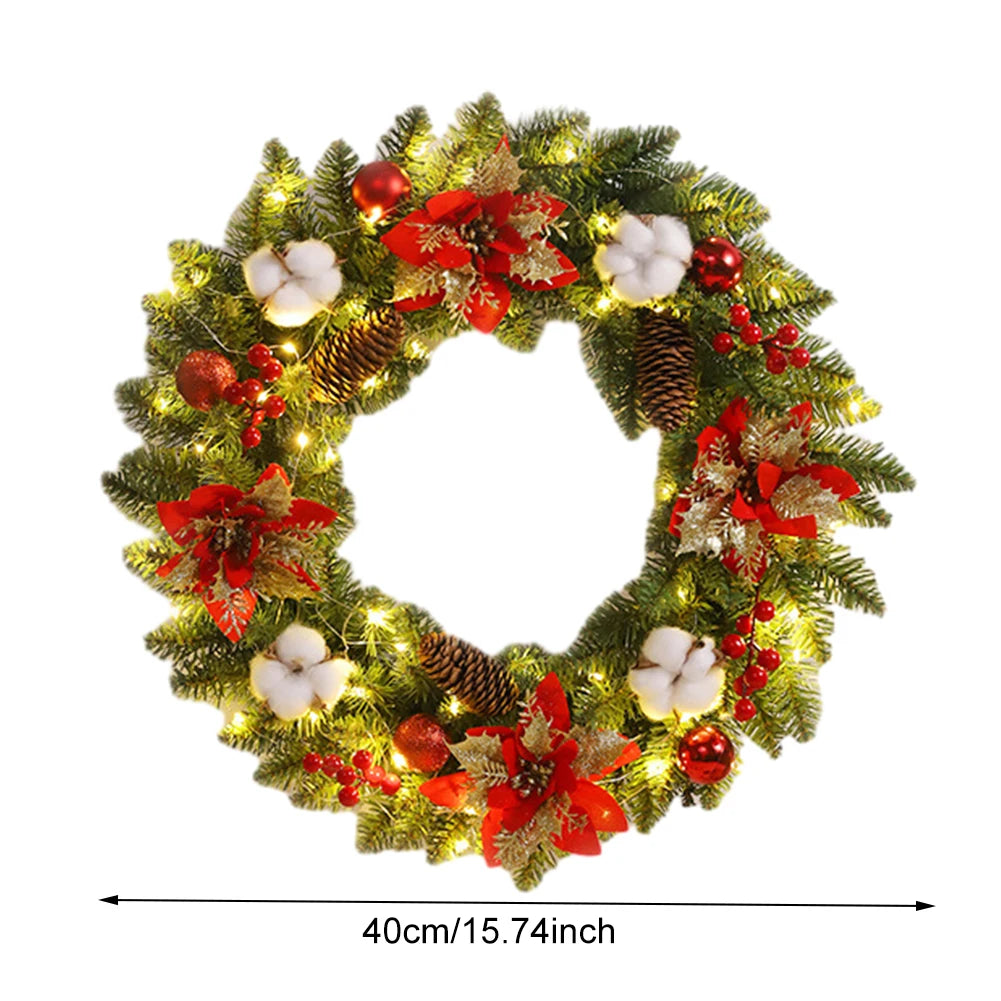 Couronne de Noël 2025 lumineuse
