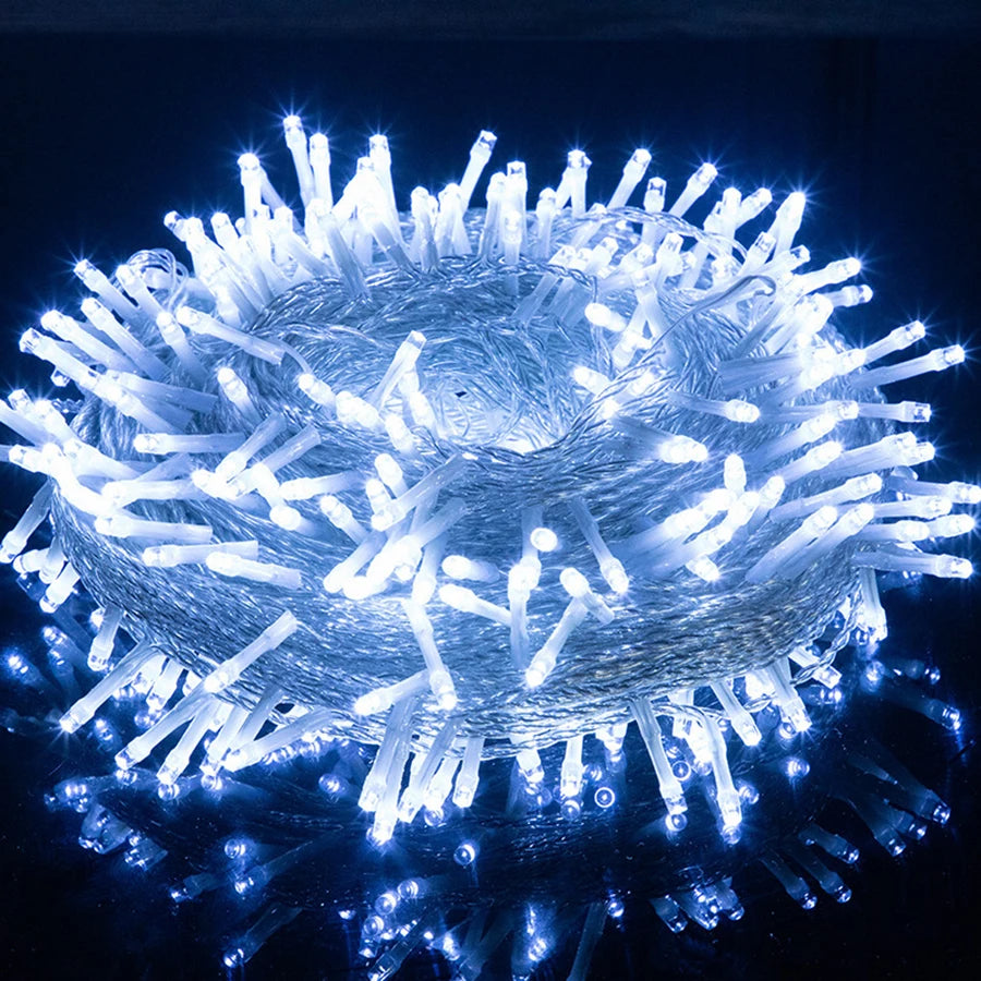 Guirlande lumineuse LED 100M extérieur/intérieur Noël