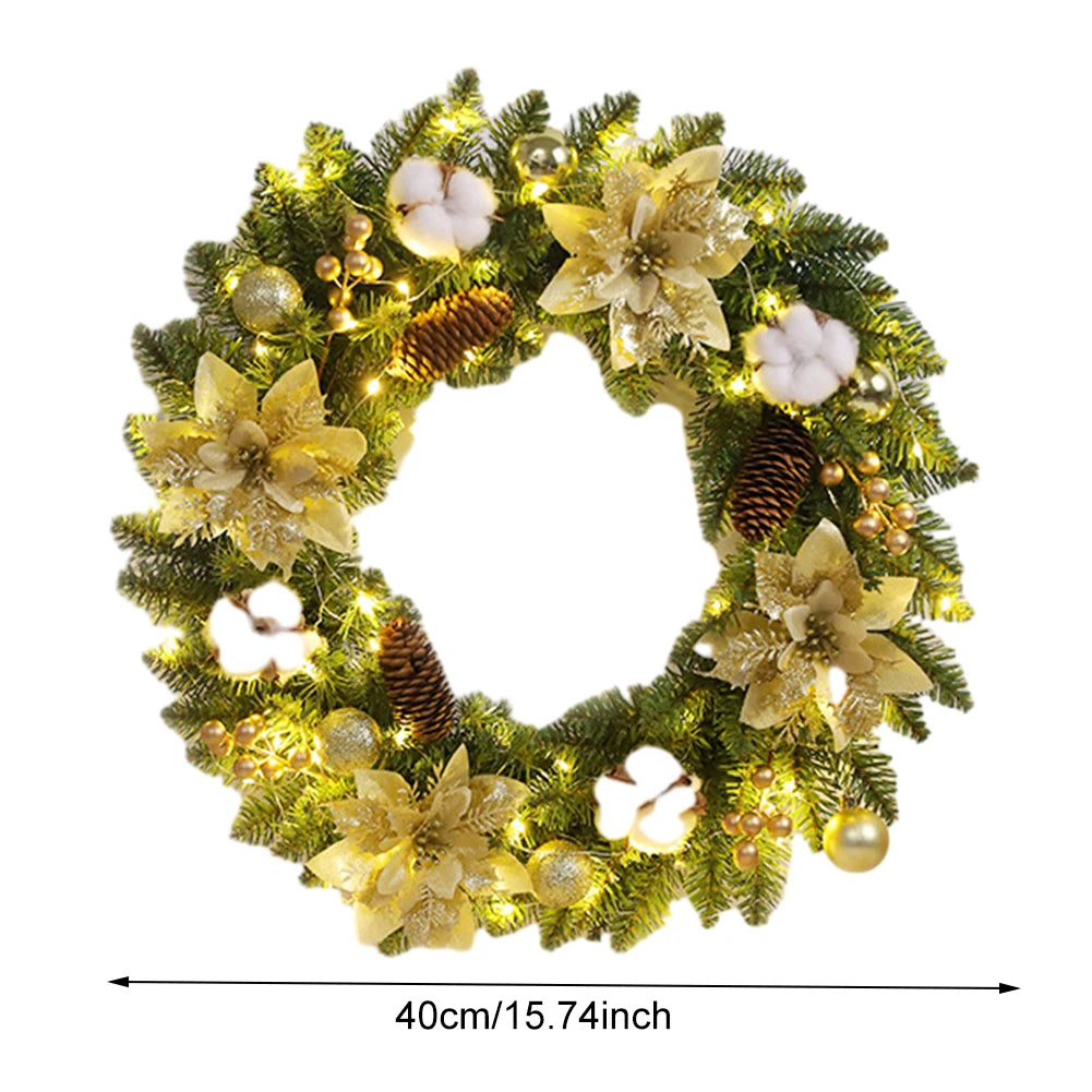 Couronne de Noël 2025 lumineuse