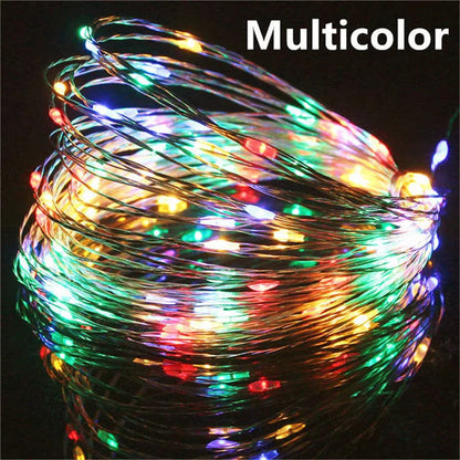 Guirlande lumineuse cuivre 20M – 200 LED féériques USB
