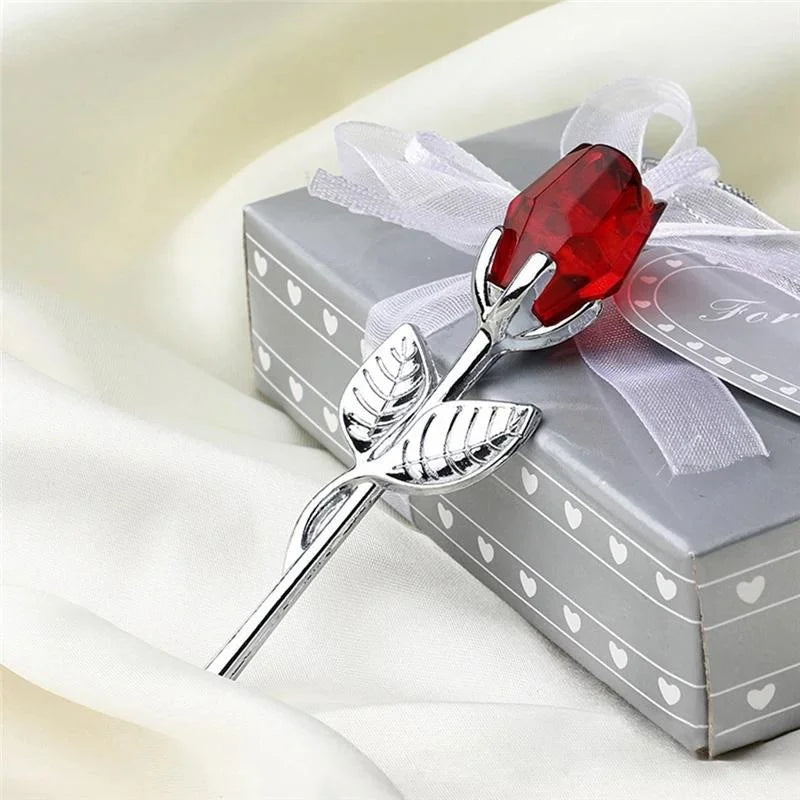 Rose en Cristal 6 Couleurs – Cadeau Amour & Déco Maison