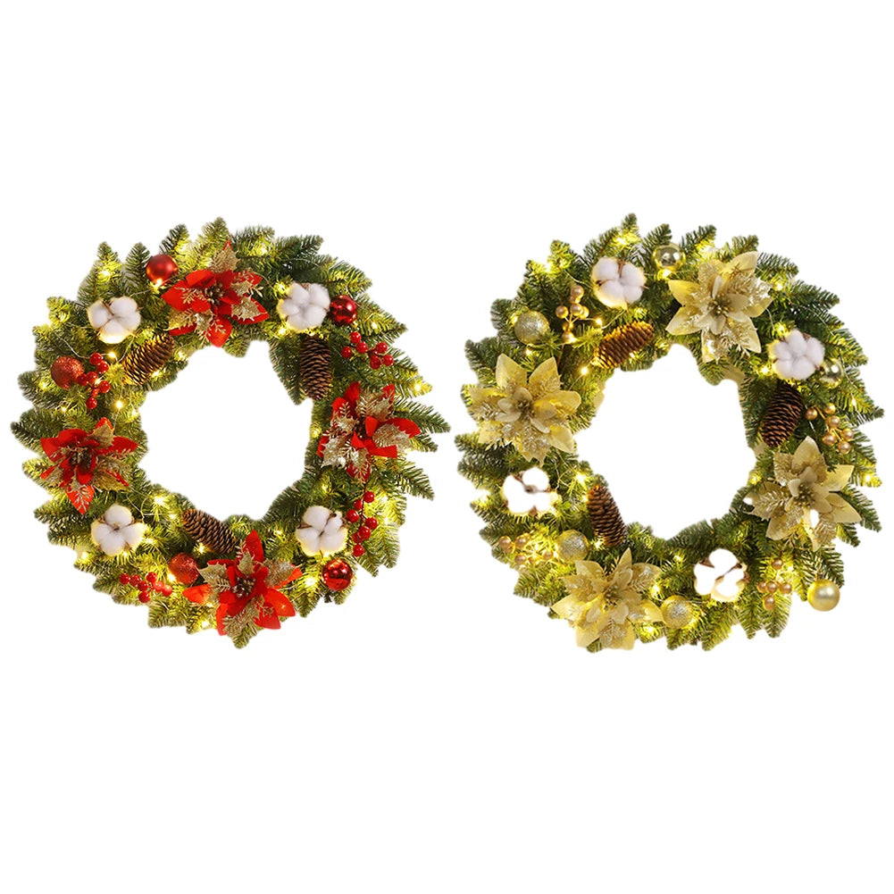 Couronne de Noël 2025 lumineuse