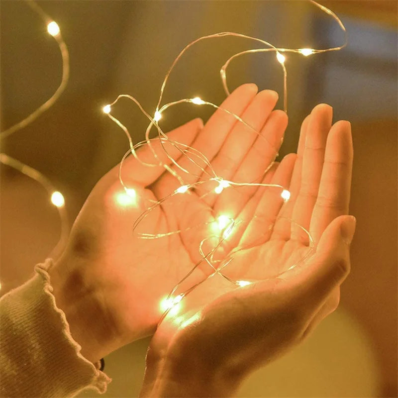 Guirlande lumineuse cuivre 20M – 200 LED féériques USB