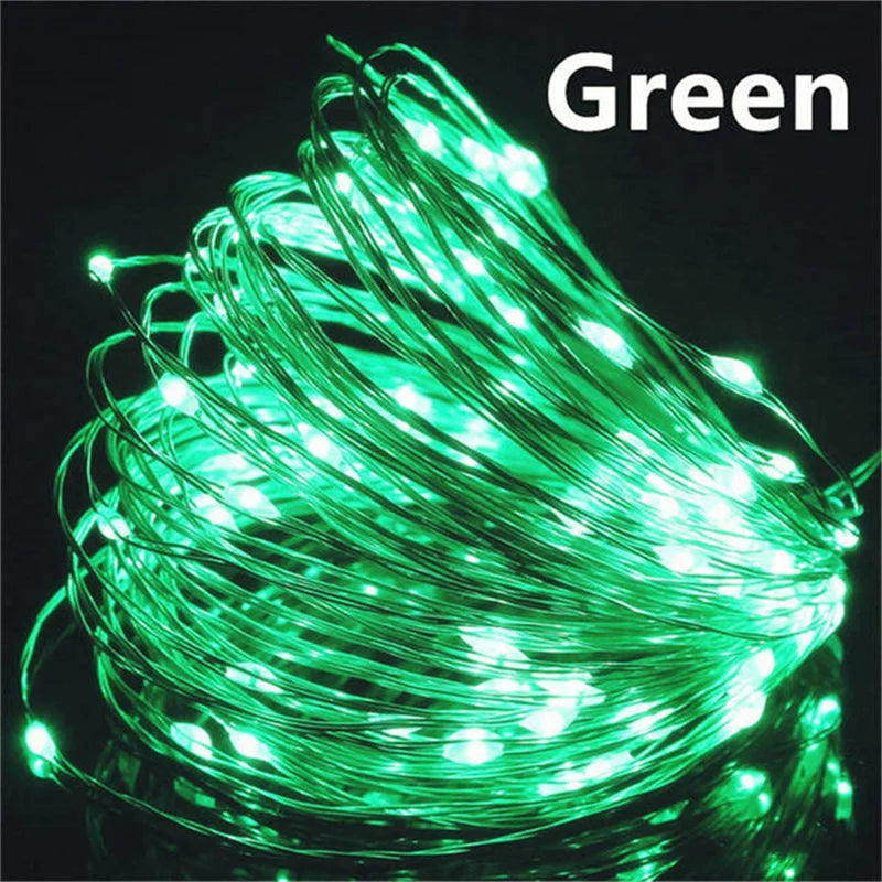Guirlande lumineuse cuivre 20M – 200 LED féériques USB